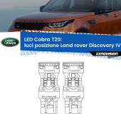 0 Luci posizione LED Land rover Discovery IV L319 con fari xeno: T20 Cobra T20: LED Cobra 6000k (Coppia)