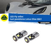0 Luci posizione LED Lotus Elise Mk3 2010-2022: W5W Fly W5W: Lampadine LED Fly 6000k (Coppia)