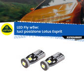 0 Luci posizione LED Lotus Esprit 1989-2003: W5W Fly W5W: Lampadine LED Fly 6000k (Coppia)