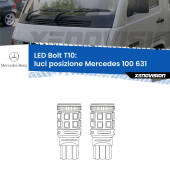 0 Luci posizione LED Mercedes 100 631 restyling: T10 Bolt T10: LED Bolt 6000k (Coppia)