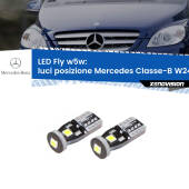 0 Luci posizione LED Mercedes Classe-B W245 2005-2011: W5W Fly W5W: Lampadine LED Fly 6000k (Coppia)