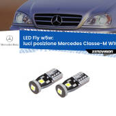 0 Luci posizione LED Mercedes Classe-M W163 1998-2005: W5W Fly W5W: Lampadine LED Fly 6000k (Coppia)