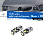 0 Luci posizione LED Mercedes Classe-V 638/2 1996-2003: W5W Fly W5W: Lampadine LED Fly 6000k (Coppia)