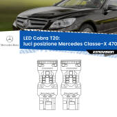 0 Luci posizione LED Mercedes Classe-X 470 2017in poi: T20 Cobra T20: LED Cobra 6000k (Coppia)