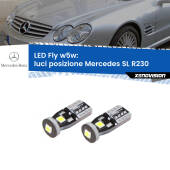 0 Luci posizione LED Mercedes SL R230 2001-2012: W5W Fly W5W: Lampadine LED Fly 6000k (Coppia)