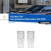 0 Luci posizione LED Mercedes SLR R199 2004in poi: T10 Bolt T10: LED Bolt 6000k (Coppia)