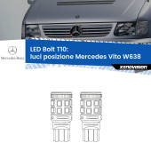 0 Luci posizione LED Mercedes Vito W638 1996-2003: T10 Bolt T10: LED Bolt 6000k (Coppia)