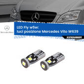 0 Luci posizione LED Mercedes Vito W639 2003-2012: W5W Fly W5W: Lampadine LED Fly 6000k (Coppia)