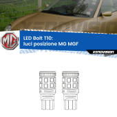 0 Luci posizione LED MG MGF  1995-2002: T10 Bolt T10: LED Bolt 6000k (Coppia)