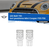 0 Luci posizione LED Mini Cooper F55 F56 2013-2017: T10 Bolt T10: LED Bolt 6000k (Coppia)