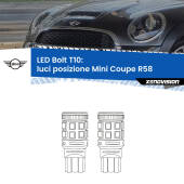 0 Luci posizione LED Mini Coupe R58 2011-2015: T10 Bolt T10: LED Bolt 6000k (Coppia)