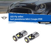 0 Luci posizione LED Mini Coupe R58 2011-2015: W5W Fly W5W: Lampadine LED Fly 6000k (Coppia)