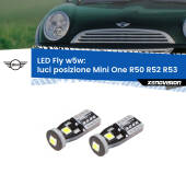 0 Luci posizione LED Mini One R50 R52 R53 2001-2006: W5W Fly W5W: Lampadine LED Fly 6000k (Coppia)