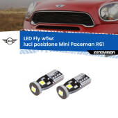 0 Luci posizione LED Mini Paceman R61 2012-2016: W5W Fly W5W: Lampadine LED Fly 6000k (Coppia)