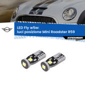 0 Luci posizione LED Mini Roadster R59 2012-2015: W5W Fly W5W: Lampadine LED Fly 6000k (Coppia)
