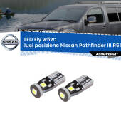 0 Luci posizione LED Nissan Pathfinder III R51 2005-2011: W5W Fly W5W: Lampadine LED Fly 6000k (Coppia)