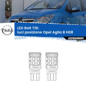 0 Luci posizione LED Opel Agila B H08 2008-2014: T10 Bolt T10: LED Bolt 6000k (Coppia)
