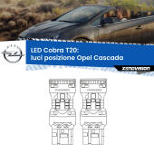 0 Luci posizione LED Opel Cascada  2013-2019: T20 Cobra T20: LED Cobra 6000k (Coppia)