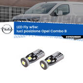 0 Luci posizione LED Opel Combo B  1994-2001: W5W Fly W5W: Lampadine LED Fly 6000k (Coppia)