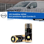0 Luci posizione LED Opel Combo D  2012-2018: T10 GoldStar T10 (W5W) Goldstar Coppia LED Canbus Next Gen