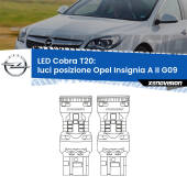 0 Luci posizione LED Opel Insignia A II G09 2014-2017: T20 Cobra T20: LED Cobra 6000k (Coppia)
