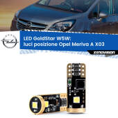 0 Luci posizione LED Opel Meriva A X03 2003-2010: T10 GoldStar T10 (W5W) Goldstar Coppia LED Canbus Next Gen