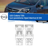 0 Luci posizione LED Opel Meriva B S10 2010-2017: T20 Cobra T20: LED Cobra 6000k (Coppia)