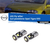 0 Luci posizione LED Opel Tigra S93 1994-2000: W5W Fly W5W: Lampadine LED Fly 6000k (Coppia)