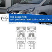 0 Luci posizione LED Opel Zafira C Tourer  2011-2016: T20 Cobra T20: LED Cobra 6000k (Coppia)