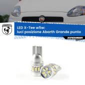 0 Luci posizione LED per Abarth Grande punto  2007-2010: W5W X-Tee W5W (T10) LED X-Tee (Coppia)