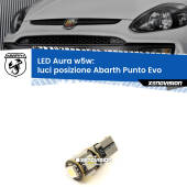 0 Luci posizione LED per Abarth Punto Evo  2010-2014: Aura w5w W5W: lampadina LED Aura 6000k