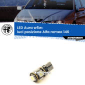 0 Luci posizione LED per Alfa romeo 146 1994-2001: Aura w5w W5W: lampadina LED Aura 6000k