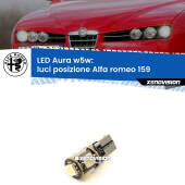 0 Luci posizione LED per Alfa romeo 159 2005-2012: Aura w5w W5W: lampadina LED Aura 6000k
