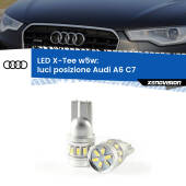 0 Luci posizione LED per Audi A6 C7 2010-2018: W5W X-Tee W5W (T10) LED X-Tee (Coppia)
