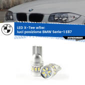 0 Luci posizione LED per BMW Serie-1 E87 2003-2012: W5W X-Tee W5W (T10) LED X-Tee (Coppia)