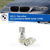 0 Luci posizione LED per BMW Serie-3 E90 con fari alogeni: W5W X-Tee W5W (T10) LED X-Tee (Coppia)