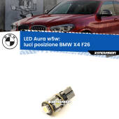 0 Luci posizione LED per BMW X4 F26 2014-2017: Aura w5w W5W: lampadina LED Aura 6000k