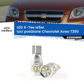 0 Luci posizione LED per Chevrolet Aveo T250 2005-2011: W5W X-Tee W5W (T10) LED X-Tee (Coppia)