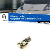 0 Luci posizione LED per Citroën C-Zero 2010-2019: Aura w5w W5W: lampadina LED Aura 6000k