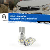 0 Luci posizione LED per Citroën C1 II 2014in poi: W5W X-Tee W5W (T10) LED X-Tee (Coppia)