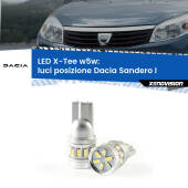 0 Luci posizione LED per Dacia Sandero I 2008-2012: W5W X-Tee W5W (T10) LED X-Tee (Coppia)