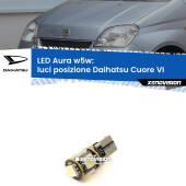 0 Luci posizione LED per Daihatsu Cuore VI 2003-2007: Aura w5w W5W: lampadina LED Aura 6000k