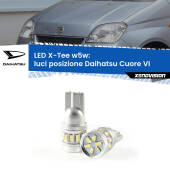 0 Luci posizione LED per Daihatsu Cuore VI 2003-2007: W5W X-Tee W5W (T10) LED X-Tee (Coppia)