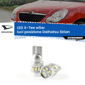 0 Luci posizione LED per Daihatsu Sirion 2005-2008: W5W X-Tee W5W (T10) LED X-Tee (Coppia)