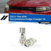 0 Luci posizione LED per Dodge Charger VII 2011-2014: W5W X-Tee W5W (T10) LED X-Tee (Coppia)