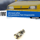 0 Luci posizione LED per Fiat Cinquecento 1991-1999: Aura w5w W5W: lampadina LED Aura 6000k
