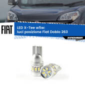 0 Luci posizione LED per Fiat Doblo 263 2010-2014: W5W X-Tee W5W (T10) LED X-Tee (Coppia)