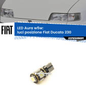 0 Luci posizione LED per Fiat Ducato 230 1994-2002: Aura w5w W5W: lampadina LED Aura 6000k