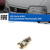 0 Luci posizione LED per Fiat Ducato 244 2002-2006: Aura w5w W5W: lampadina LED Aura 6000k