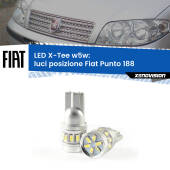 0 Luci posizione LED per Fiat Punto 188 1999-2010: W5W X-Tee W5W (T10) LED X-Tee (Coppia)